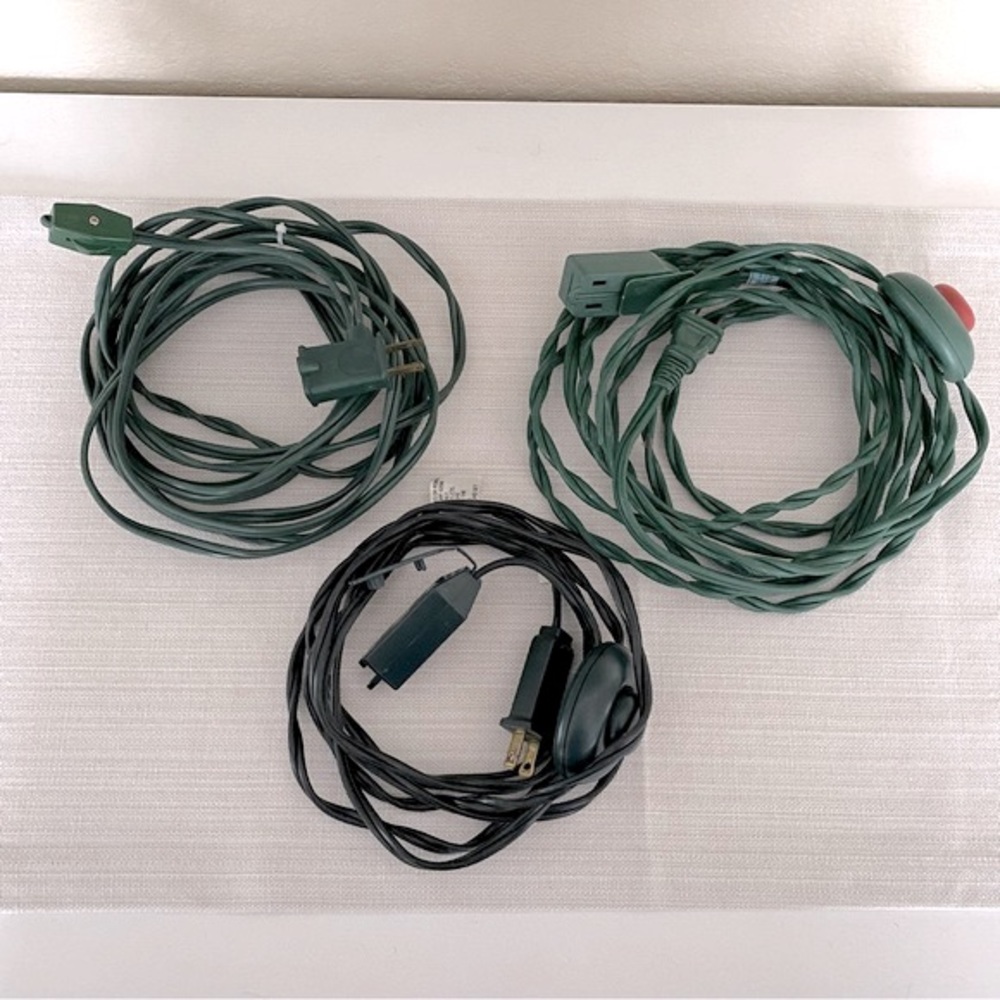 TARGET Christmas Extension Cords (3) On/ Off